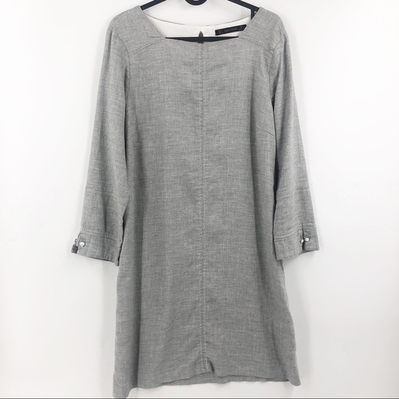 Zara Dresses & Skirts - ✅ ZARA BASIC SHIFT DRESS OATMEAL LARGE MINIMALIST CLASSIC